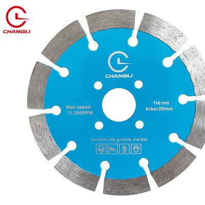 China OEM 114mm Super Thin 4inch Tile High Sharpness Diamond Saw Blades For Porcelain Discs Dry Cutting Granite 20mm for sale