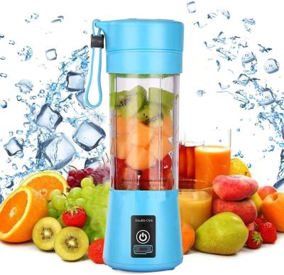 China Car Fruit Juicer Ice Cream Smoothie 6 Blade Portable Mini Home USB Rechargeable Handheld Blender for sale