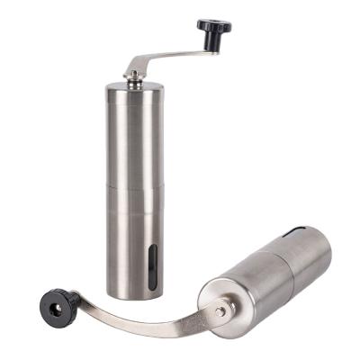 China Bean Hand Grinder Stainless Steel Comercial Outdoor Manual Adjustable Arrangement Burr Coffee Grinder for sale