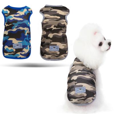 China 2021 Viable Classic Design Dog Clothes Summer Camouflage Style Dog Clothes T-Shirt for sale