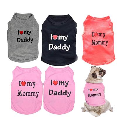 China Amazon Apparel Outdood Summer Sustainable Popular Cute Simple T-Shirt For Dogs And Cats for sale