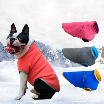 China Viable Wholesale Dog Winter Vest Jacket Outfits Warm Pet Clothing Accessories Vest Dog Fleece Coat for sale