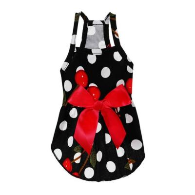 China High-end Flower Princess Dog Clothes Pet Skirt Spring Princess Dog Designer Dress Bow Dog Dress Summer Viable Small for sale