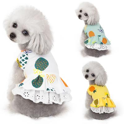 China Popular Viable Sweet Puppy Princess Dress Bow Lace Tutu Skirt Pet Dress For Dog Cat for sale