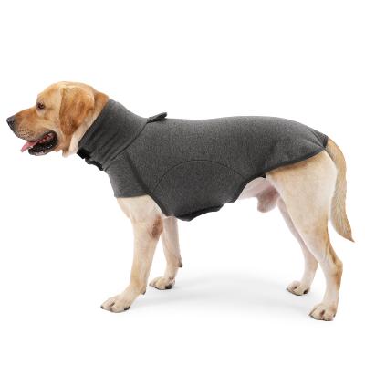 China Sustainable Dogs Winter Fleece Dog Hoodie Warm Pet Sweater Clothes For Small Large Dogs for sale