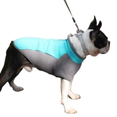 China Sustainable Fleece Dog Clothes Warm Pet Jacket Pet Coat Cat Clothing Dog Pullover Fleece Sweater for sale