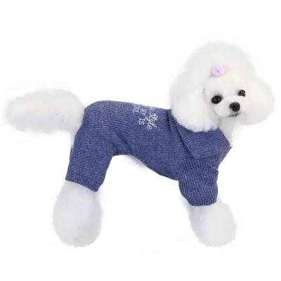 China Sustainable Pet French Dog Pajamas Pet Cozy Fleece Dog Coat for sale