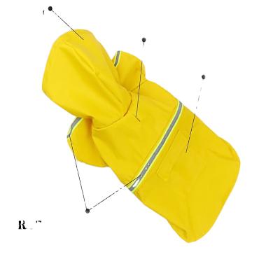 China 2021 Viable Factory Direct Outdoor Adjustable Medium Large Dog Raincoat Jacket Dog Raincoat Dog Raincoat With Hood for sale