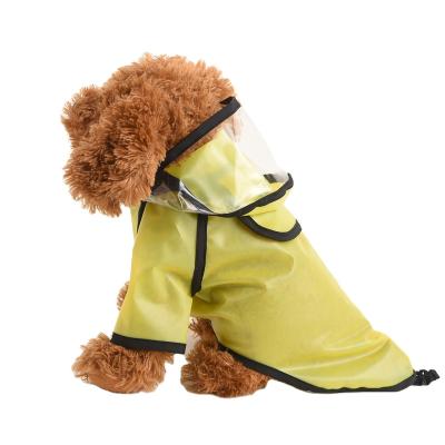 China Viable Summer Outdoor Puppy Pet Rain Coat Reflective Dog Pets Waterproof Hoodie Raincoat for sale