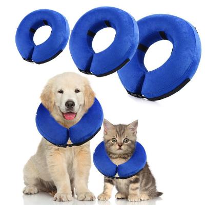 China Amzon's Best Selling Protective Inflatable Collar Pet Padded Soft Recovery Collar E-Collar for sale