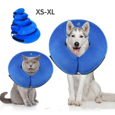 China Wholesale Custom Protective Inflatable E-Collar Padded Elizabeth Collar Pet Wound Recovery Protection 2021 for sale