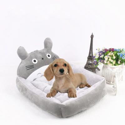 China Warm Breathable Winter Puppy Cat Bed Sofa Washable Cute Cartoon Pet Beds For Small Dogs Cats for sale