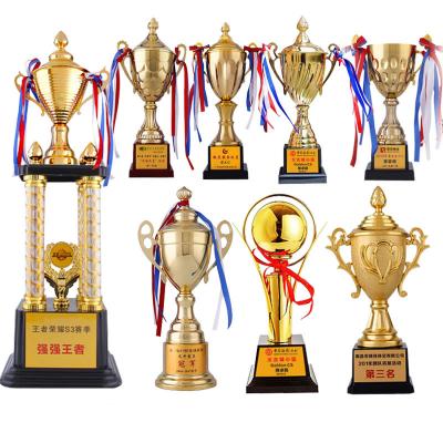 China Trophy global custom metal production lettering sports competition creative color print for sale