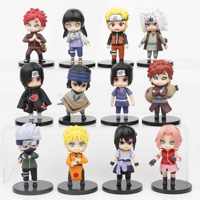 China Cartoon Toy 12pcs/set Cartoon Anime Model Q Version PVC Figures Toys Dolls Kids Gift Desktop Ornament for sale