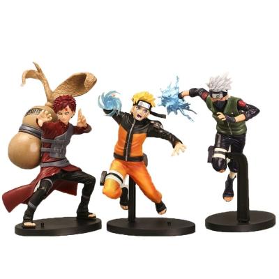 China Cartoon Toy Anime PVC Model Kakashi Uzumaki Gaara Figure Action Figure Model Toy Desktop Ornament for sale