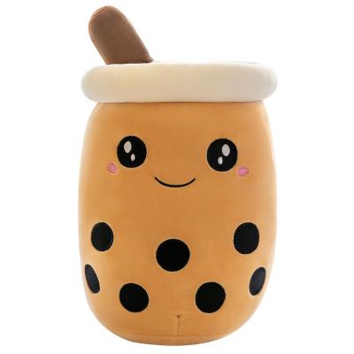 China Simulation Fruit Boba Milk Tea Cup Pillow Plush Doll Toy Large Boba Milk Tea Cute Gift Home Decoration Gifts for sale