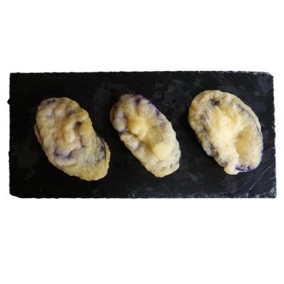 China Healthy Snack Vacuum Cooked High Quality Fried Vegetable Snacks Food Pre Fried Eggplant Tempura for sale