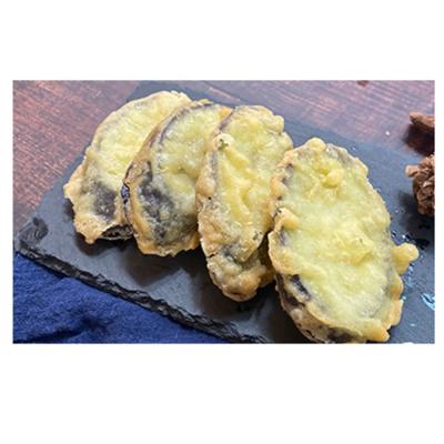 China Best Selling Healthy Frozen Frozen Cooked Fried Vegetable Tempura Eggplant Snacks for sale