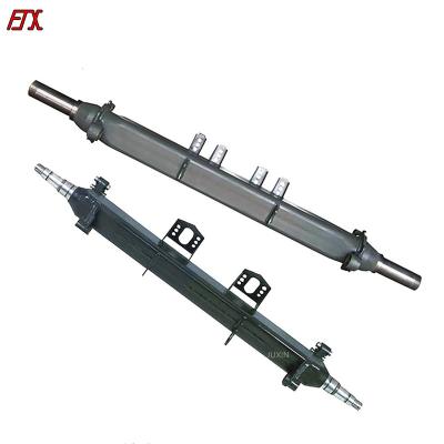 China Chinese Square Rear Axle Beam Support Suspension Wheel Trailer Parts Supplier Circular Axle for sale