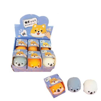 China Hot selling version stress noise fidgety ball nee-do stress ball Shiba Inu Needoh cute squeeze toys to release pressure for sale