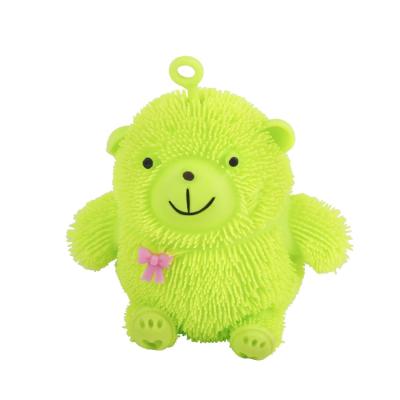 China Wholesale Educational Funny Led Flash Ball Toy Customized Cute Teddy Bear Christmas Led Flash Toy For Kids Gift for sale