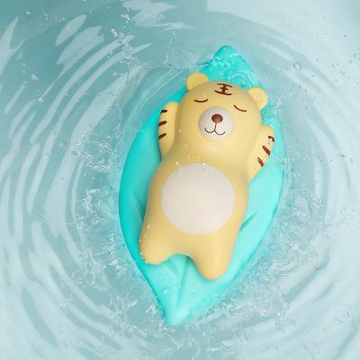 China 2021 Newest Bath Toy 2021 ABS Material Animal Toy Baby Bath Tiger Toy For Baby Taking A Bath for sale