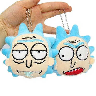 China With Keychain Rick and Mr. Meeseeks Keychain Toys 10cm key chain grind of Morty figure and morty plush toys for sale