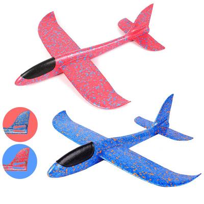 China Outdoor Sports Toys LED Airplane Toys Flat Hand Throw Foam Flight Mode Glider Gifts Outdoor Sports Game Kids Toys Model Airplanes for sale