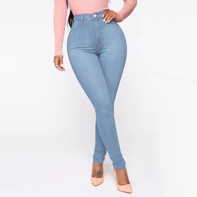 China High waist jeans trouser QUICK DRY ladies stretch vaqueros plus size casual blue skinny women jeans pants mujer women jeans for sale