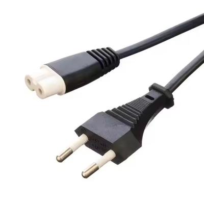 China SNI Approved 2 Pin Type C7 Figure 8 Shape Female Plug Black Power Cable Cord 1.2M/1.5M/1.8M Length Household Restaurant for sale