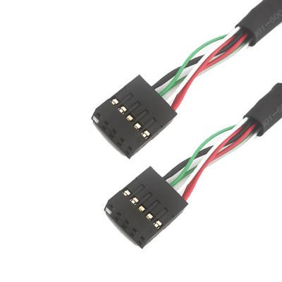 China 2.54mm Dual Usb industry wiring harness Bb To Sbc 10 POS MOLEX 22552101 Cable for sale