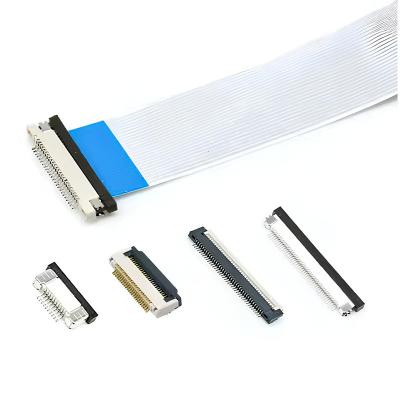 China Custom 30 40 60 Pin FFC FPC Flat Flex Flexible Cable 0.5mm Pitch Molex SMD Connector for sale