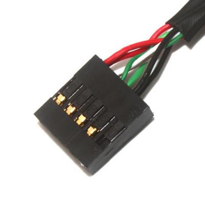 China 10 Pin 30 AWG 2.54mm Pitch Molex Cable Assembly 150mm Length Molex 22-55-2101 for sale