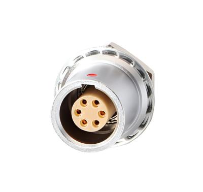 China IP68 Push Pull Self Locking Industrial Control B Series Z6 6 Pin Female To 6 Pin Signal Sensor circular connector for sale