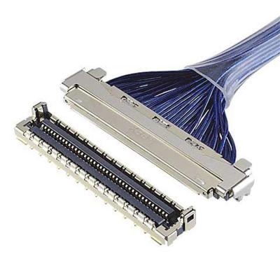 중국 EMI 보호 LVDS 케이블, 0.4mm pitch I-Pex 마이크로 코아시얼 커넥터, 20788 20679 30-pin 40-pin 50-pin 판매용