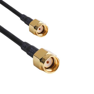 China Sma Male To Sma Male LMR100 Coaxial Cable Assembly With Heatshrink for sale