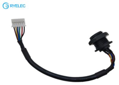 China Custom Panel Mount M16 Waterproof Female Connector With 2.0 MM JST PAP-06V-S Cable for sale