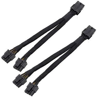 Chine Pcie 8 Pin Female To Dual 8pin a gainé le cable électrique protégé de Pcie GPU Minig à vendre