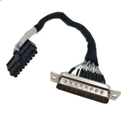 China D Sub HDTVs Custom Cable Assemblies 44 Pin Right Angle Connector for sale