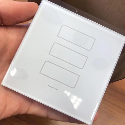 China Tuya Standard Home WIFI EU/US Zigbee 1/2/3 Strip Wall Touch Smart Switch 86*86mm for sale