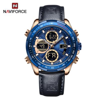 China NAVIFORCE 9197 Day/Date Men's Sport Watches Quartz Luxury Steel Strap Reloj Waterproof Naviforce Watches For Men Digital Wristwatch 2022 for sale