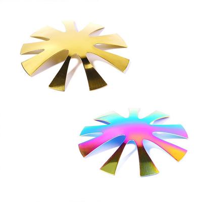 China Durable Smile Nail Tip New Design 2021 Rainbow Colored Cutter Metal Deep Easy French Cut for sale