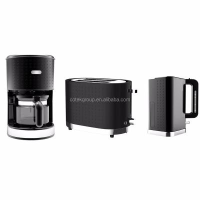 China Household Hot Sale Breakfast Set Toaster Kettle Coffee Maker for sale