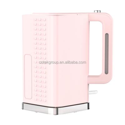 China 360 Degree Rotation 1.7L PP Base Square Design Housing Electric Water Kettle 360 ​​Swivel Base for sale