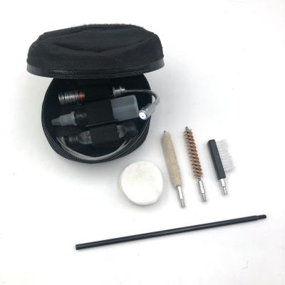 China Gun Cleaning Round Style Gun Pocket Kit Pistol Cleaning Kit 9mm for sale