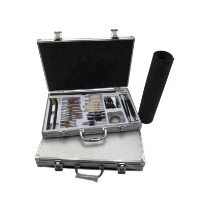 China Widely Used For Various Types Universal Gun Cleaning Kit With Deluxe Aluminum Carrying Case for sale