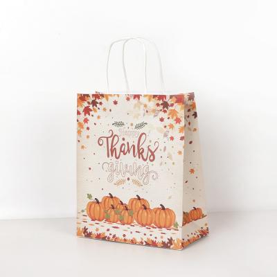 China Retail Luxury Recyclable Paper Gift Bag Small Paper Bag Thanksgiving Shopping Gift Bags Shopping Paper Bag Party Decoration Recyclable Bag With Handle for sale