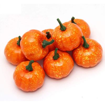 China Photoprops Pafu Prop 12pack Foam Realistic Mini Pumpkins Halloween Thanksgiving Home Autumn Artificial Fruit Kitchen Decorations for sale