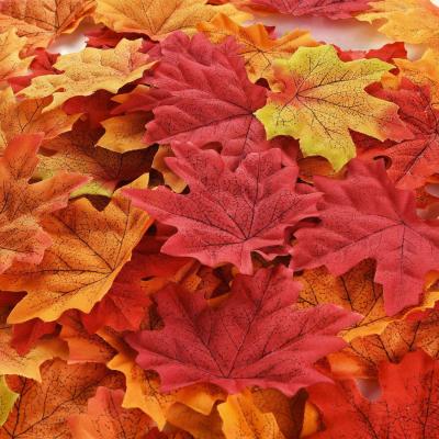 China Thanksgiving Day Decorations Fall Maple Leaves Autumn Leaves Confetti for Weddings Fall Decor Party for sale