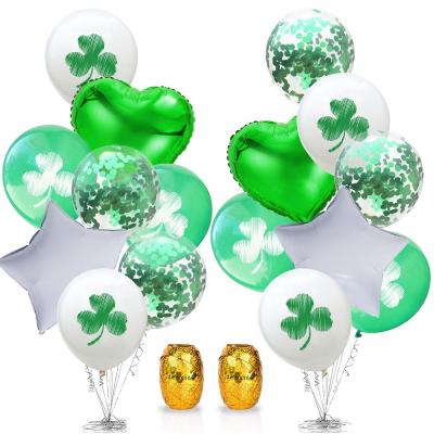 China Happy St Patrick's Day Decoration Pafu Irish St Patricks Latex Balloons St Patrick's Day Balloon Bouquet for sale